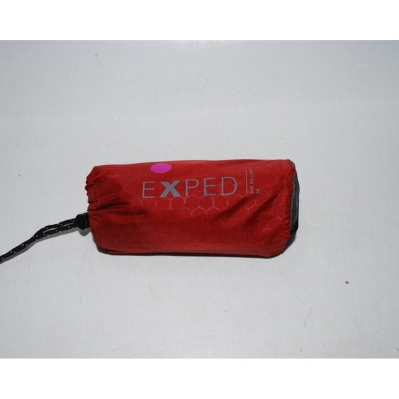 Exped Air Pillow Medium Red Gray with Carry Bag Used Camping Travel - Picture 5 of 5